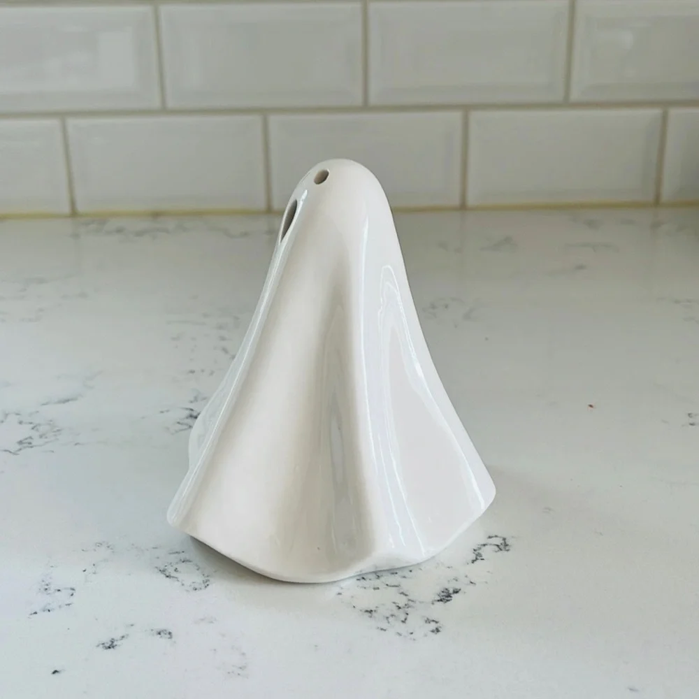 Crate&Barrel Medium LED Ceramic Ghosts